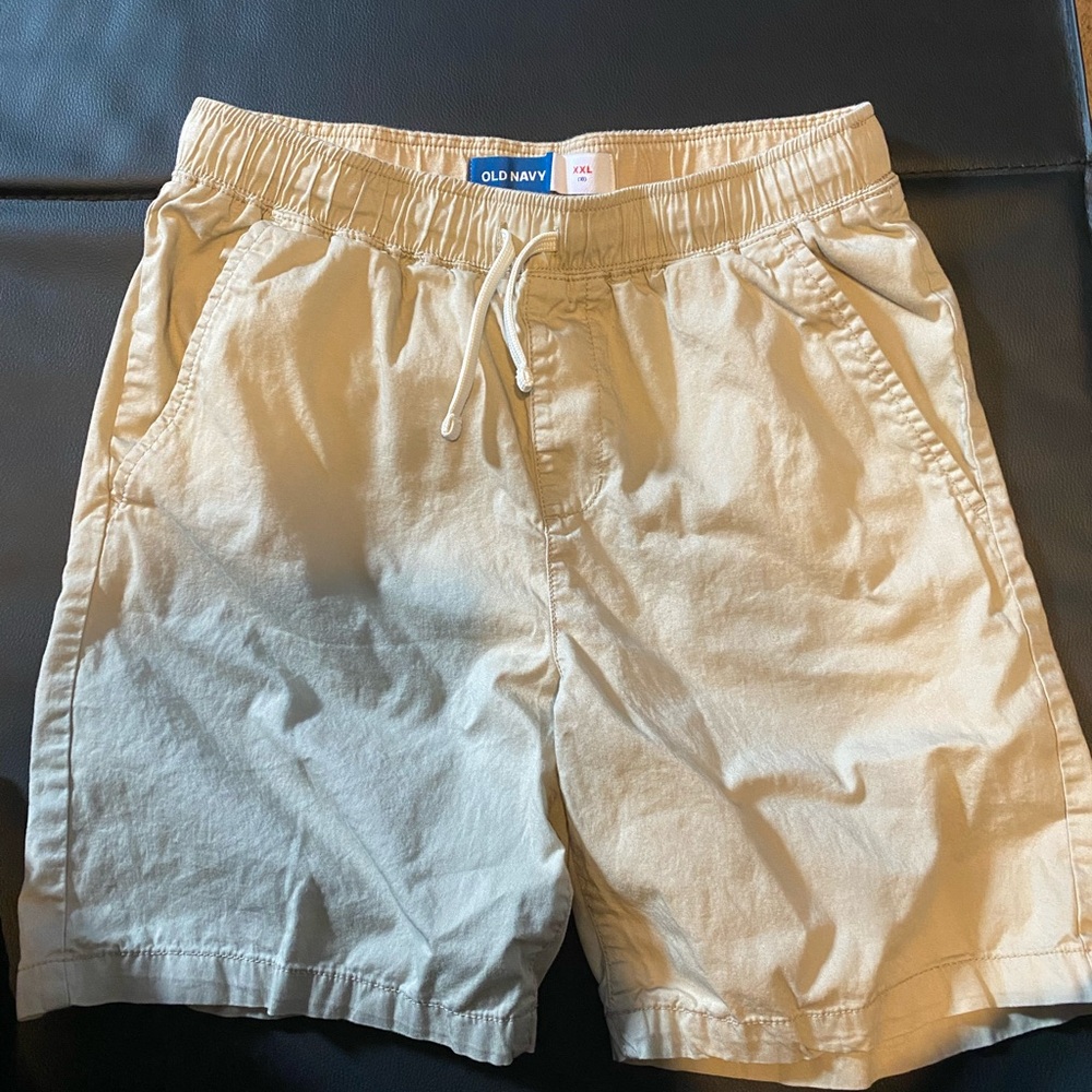 Old Navy Men's Beige Flat Front Shorts